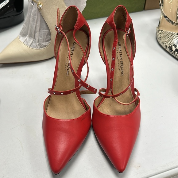 Red Leather heels - Picture 7 of 7